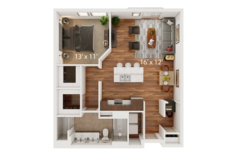 The Porter Brewers Hill D Floor Plan